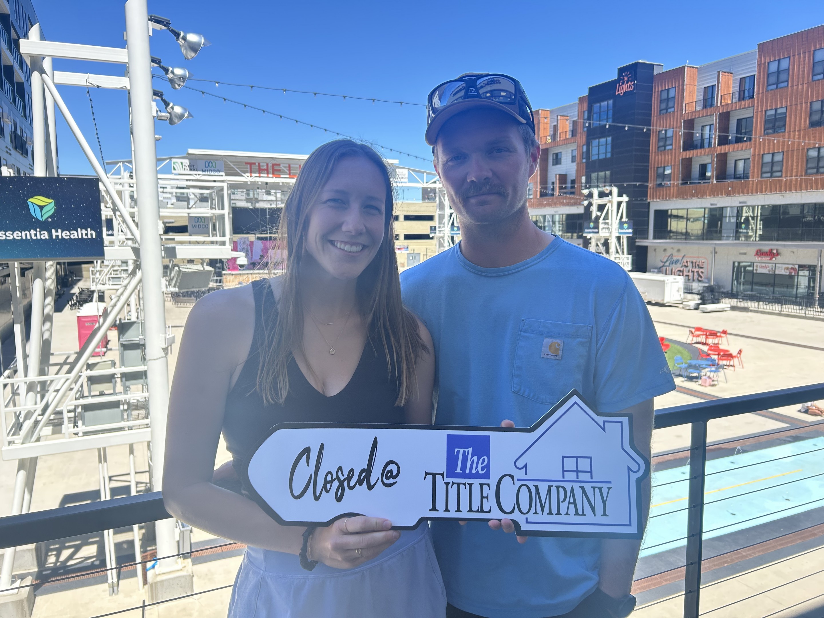 Andrew and Alyssa Halbakken at closing
