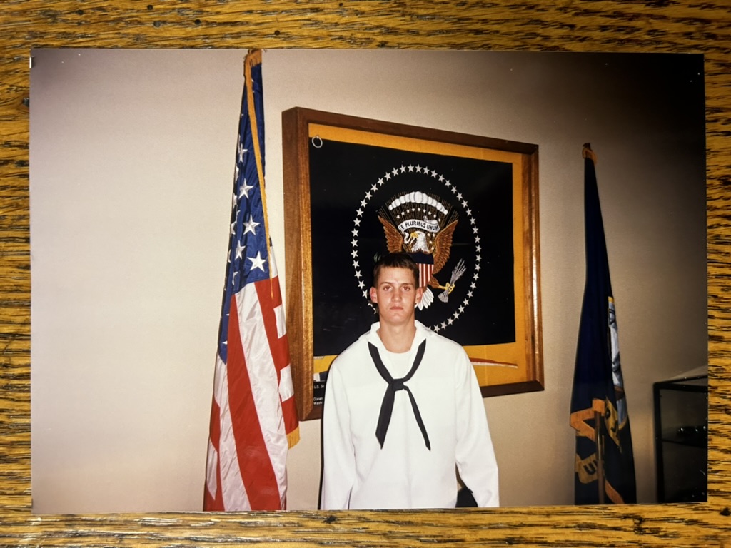 Eric D. Christians during his service in the U.S. Navy