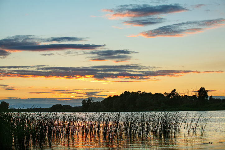 Lake Lida at golden hour