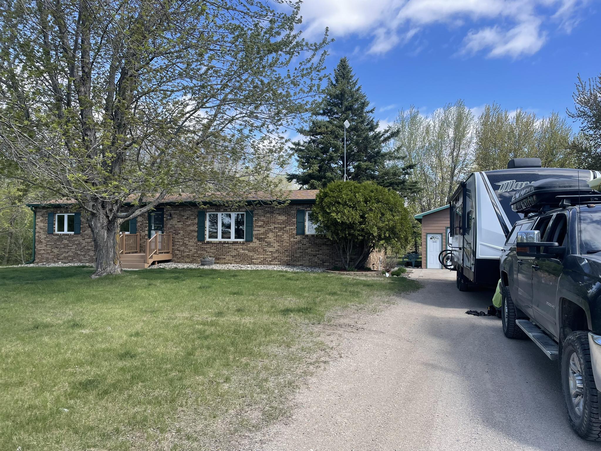 The Nies home with their RV in the driveway, ready for their next chapter